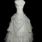 Beige Floral Elegant Long Tulle Ball Gown nv4779
