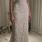 Gorgeous White Off Shoulder Beaded Applique Long Ball Gown Wedding Dress nv1811