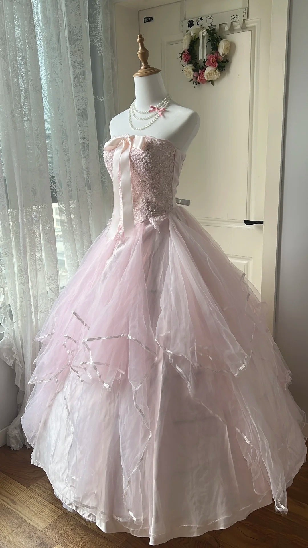 Pink Long Formal Ball Dress NV6593