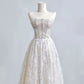 White shiny gorgeous palace princess long Bead lace tulle sequined floor-length ball gown evening gown graduation gown nv5106
