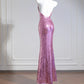 Pink fashion long sequin prom dress evening dress party dress nv4724