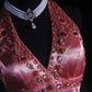 Pink exquisite beaded retro fashion long satin prom dress party dress nv5210