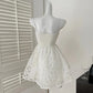 White/Black Homecoming Dress Short Lace Prom Dress Evening Dress nv4383