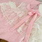 Pink gentle sweet elegant homecoming dress lace short lace prom dress evening dress birthday dress nv4636