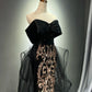 Black Gorgeous Gold Long Ball Dress NV6623