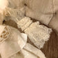 White Sweet Pearl Beading Short Satin Lace See-through Homecoming Dress Prom Dress Birthday Dress nv4522