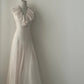 White Elegant Vintage Fashion Romantic Long Floor Length Chiffon Ball Gown Evening Dress Birthday/Vacation/Wedding Guest Party Dress Prom Dress nv4072
