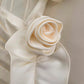 Ivory White Short Satin Homecoming Dress Prom Dress Birthday Party Dress nv4668