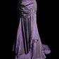Purple Vintage Exquisite Gem Beads Fashion Elegant Spaghetti Straps Long Floor Length Satin Ball Gown Evening Gown Birthday Dress nv4140