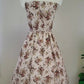 NiceVestidos--Short chiffon homecoming dress for girls, retro floral dress, pastoral retro style NV5660