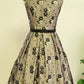 NiceVestidos--Short Homecoming Dress Girls Dress Retro Outfit Vintage Mesh Embroidery Dress NV5662