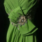 Langes Kleid in Grün-Olivgrün NV6864