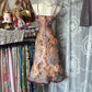 Homecoming dress retro floral fashion mid-length chiffon prom dress nv5425