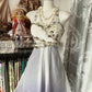 Brown Grey Rhinestone Short Chiffon Retro Fashion Homecoming Dress Birthday Party Dress nv4667