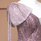 Pink Luxury Beaded Heavy Elegant Fashion Long Tulle Prom Dress Evening Dress Party Dress nv4741