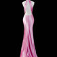 Pink Fashion Strapless Long Satin Ball Gown Evening Dress Party Dress nv4356