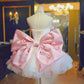 Pink floral cute short tulle prom dress evening dress homecoming dress birthday dress nv4787