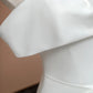 White Elegant Fashion Long Satin Prom Dress Evening Dress Party Dress nv4737