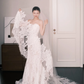 Vintage Lace Mermaid Wedding Dress Off The Shoulder Long Sleeve Bridal Gown  NV7246
