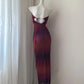 NiceVestidos-Autumn dusk fashion gradient tube top long tulle prom dress Nv5613