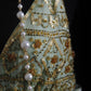 NiceVestidos--Dreamy Handmade Beaded Now trending Niche Luxury Fairy Tale Mint Green Chiffon Beaded Bird Appliqué Spaghetti Strap Slim Long Prom DressNV5792