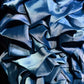 Blue Homecoming Dress Pleated Beaded Short Satin Ball Gown Evening Gown Cocktail Dress nv4416
