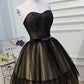 A-line black lace sweetheart short mini bustier homecoming dress evening gown party dress nv2283