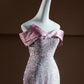 Pink Sparkling Sequined Long Mermaid Prom Dress Evening Dress Party Dress nv4751