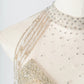 Champagne gold shining elegant tulle long prom dress evening dress party dress nv4753