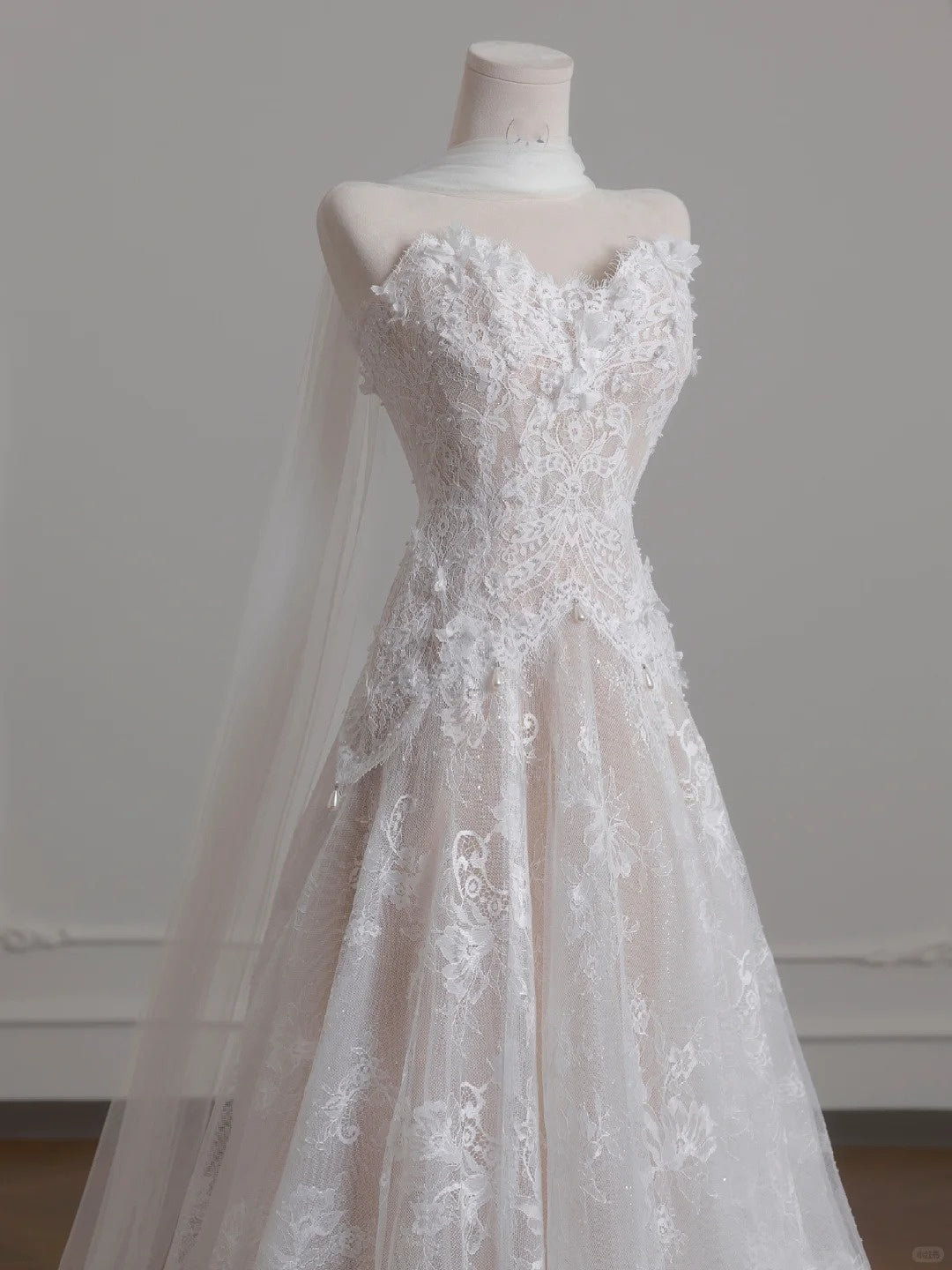 White Elegant Fairy Long Lace Tulle Prom Dress Evening Dress Wedding Dress nv4957