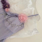 Purple Sweet Floral Short Chiffon Homecoming Dress Prom Dress Evening Dress Birthday Dress nv4638