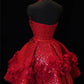 Red Gem Beaded Homecoming Dress V Neck Sexy Short Prom Dress Evening Dress Birthday Dress nv4413