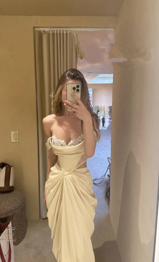 Sexy Elegant Mermaid Off Shoulder Long Ball Gown Evening Dress Party Dress nv1805