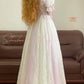 Light Purple Long Lace Tulle Birthday Dress Elegant Party Dress nv5084