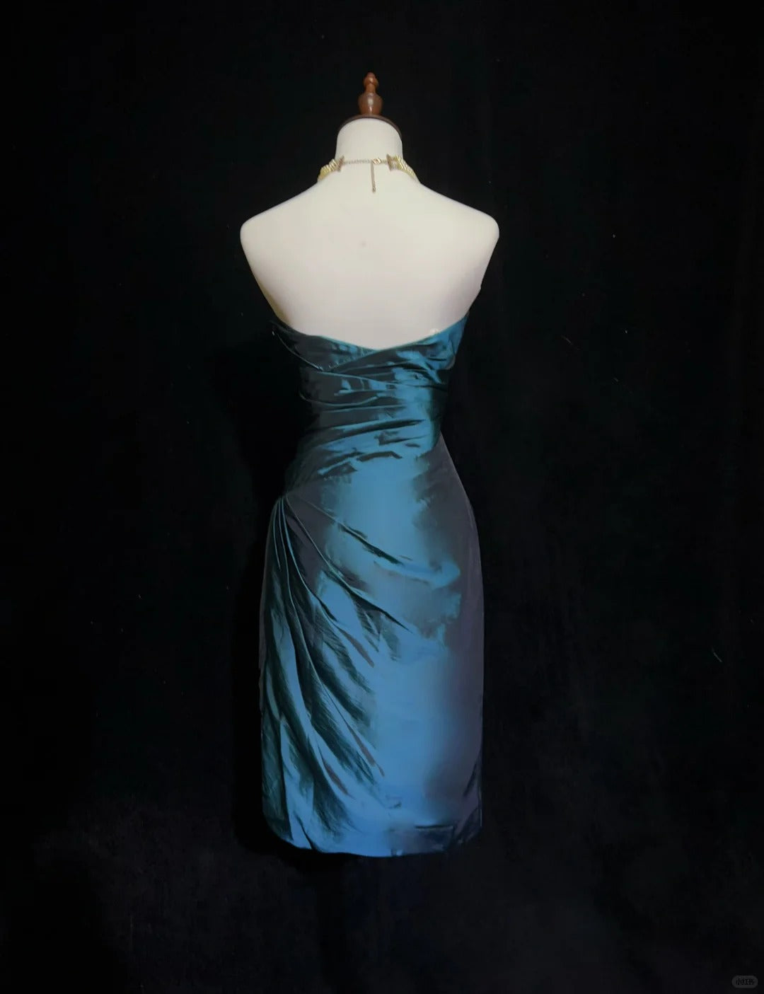 Peacock Blue Homecoming Dress Short Satin Ball Dress Evening Dress nv4389