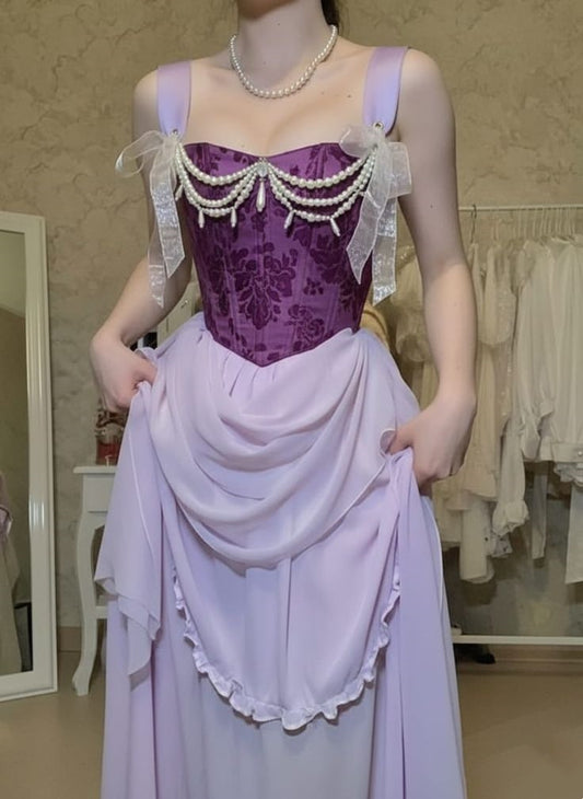 Retro-Kleid im neuen Stil, langes Kleid, Geburtstagskleid, wunderschönes Kleid NV6497