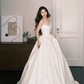 Sweetheart Satin A Line Wedding Gown with 3D Flowers  NV7303