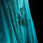 NiceVestidos--Vintage Beaded Glamorous Flowy Teal Gradient Elegant Artistic Floral Beaded Prom Dress NV5790