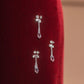 Red Exquisite Beaded Long Velvet Mermaid Slim Prom Dress Evening Dress Party Dress nv4730