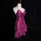 Pink Homecoming Dress Spaghetti Strap Short Party Dress nv4224