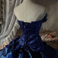 A gorgeous, shimmering blue long tulle ball gown NV6660