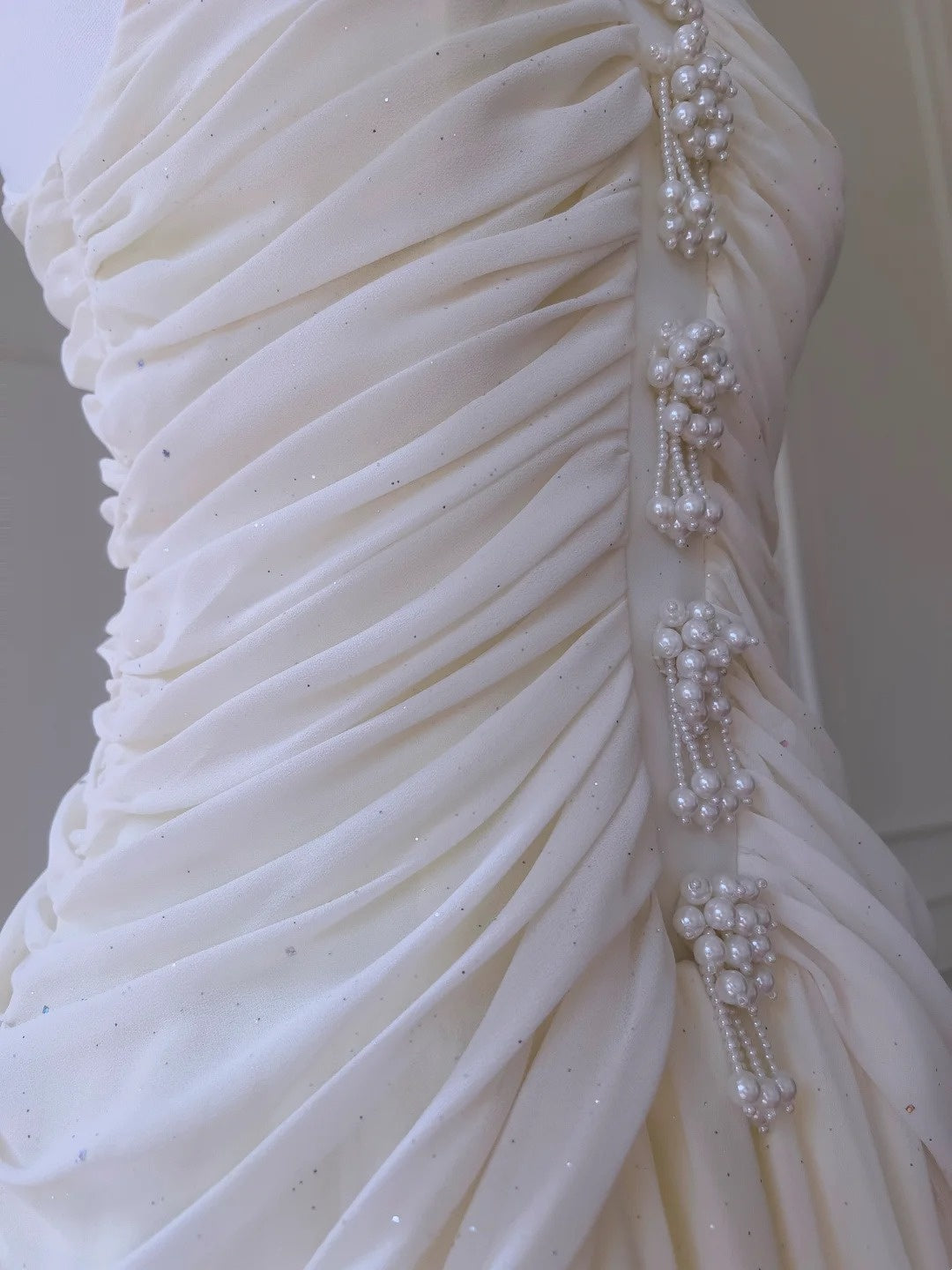 NiceVestidos-_NV White Delicate Beaded Long Birthday Gown, Formal Prom Dress NV5943