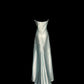 Mint Green Simple Elegant Long Satin Ball Gown Evening Dress Party Dress nv4119