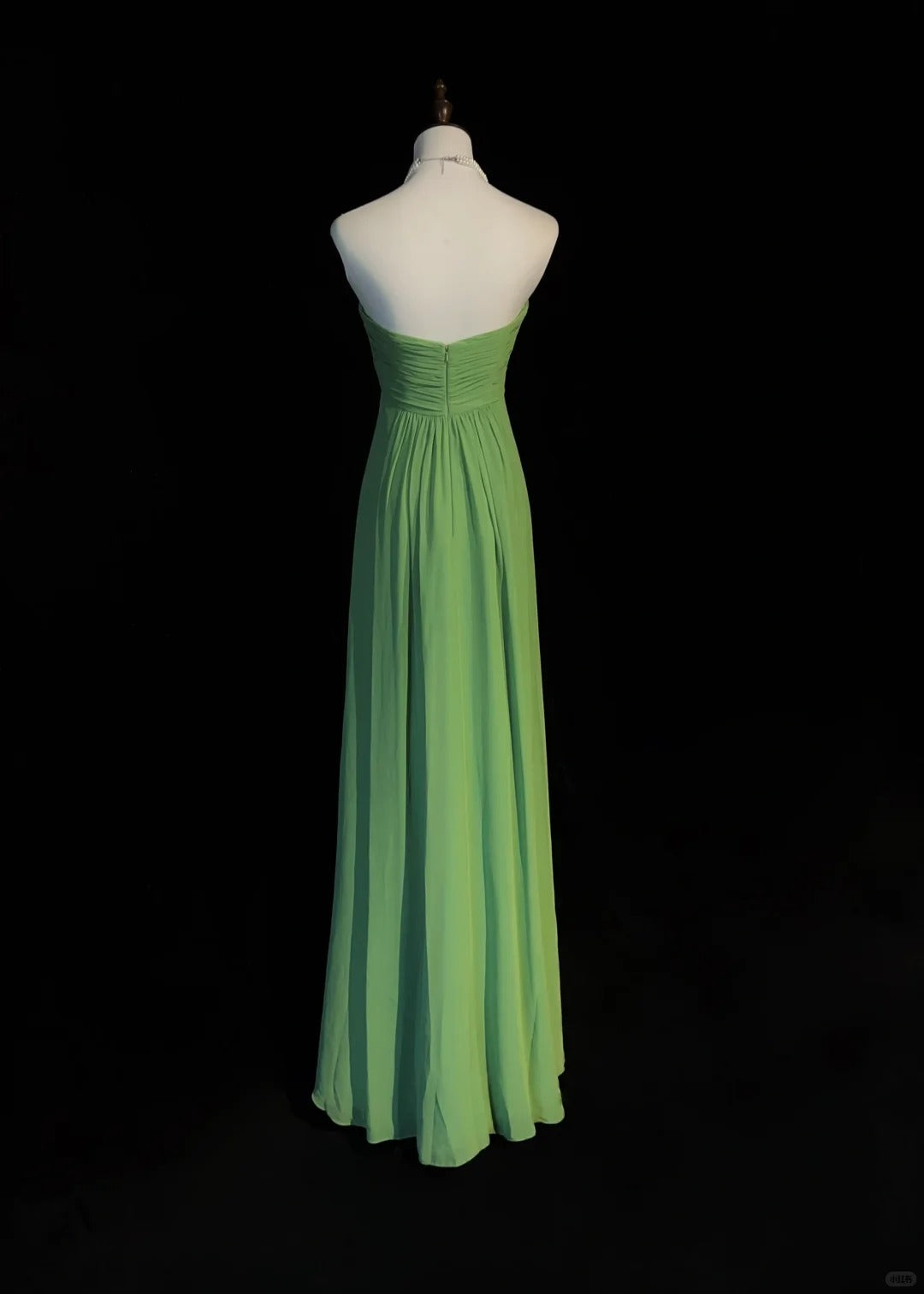 Green simple long chiffon ball gown evening dress party dress nv4393
