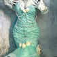 Blue gorgeous exquisite beaded long satin ball gown evening dress party dress nv4377