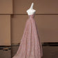 Pink Shiny Fashion Elegant Long Sequined Prom Dress Evening Dress Party Dress nv4740