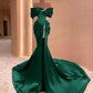 Purple gorgeous elegant exquisite beaded long satin floor-length trailing ball gown evening dress party dress nv2851