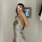 Light silver fashion strapless shoulder slim fit lace long impressive ball gown evening dress party dress nv2577