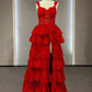Black elegant fashion lace long tulle ball gown evening dress nv4913