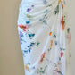 NiceVestidos--Fresh Art Style：Floral Chiffon Waist - Cinched Sleeveless Floor - Length Creative Evening Dress NV5811